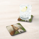 Cute Palomino Pony Cork Coasters