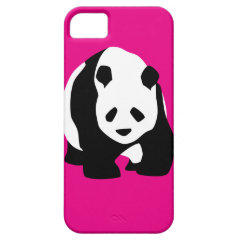 Cute Panda Bear Hot Pink Fuchsia Zoo Wildlife Gift iPhone 5 Covers