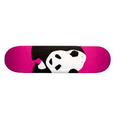 Cute Panda Bear Hot Pink Fuchsia Zoo Wildlife Gift Skateboards