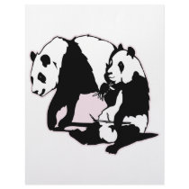 Cute Panda Bears letterhead