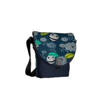 Cute Panda Bears Pattern Messenger Bags