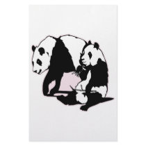 Cute Panda Bears stationery by Mustang_Lady Cute Panda Bears stationery