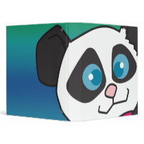 cute panda face notebook binders by dooni_notebooks cute panda face notebook binders