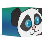 cute panda face notebook binder