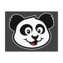 Cute Panda Face postcards