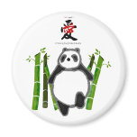 Cute panda ink drawing love fridge magnets