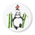 Cute panda ink drawing love magnets