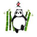 Cute panda ink drawing t-shirts