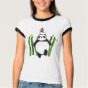 Cute panda ink drawing t-shirts