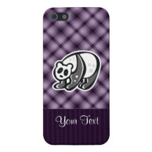 Cute Panda; Purple Case For iPhone 5