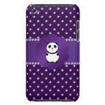 Cute panda purple diamonds iPod touch case