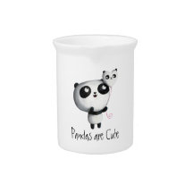 Cute Panda with Balloon Drink Pitcher