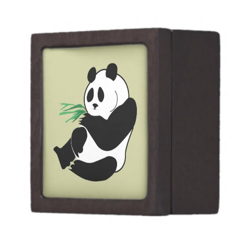Cute Panda With Green Bamboo Shoots Gift Box planetjillgiftbox