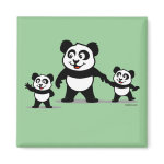 This cute panda bear is holding hands with two panda babies. This makes a great gift for cute famlies. This is your change to give your mom, dad, grandmother, grandfather, brother, sister, aunt or uncle something really cute and special.