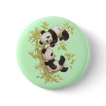 Cute Pandas Pinback Buttons