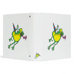 cute party frog cartoon binder