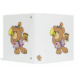 cute party teddy bear with noise makers vinyl binders
