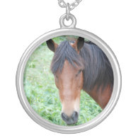 Cute Paso Fino Horse Sterling Silver Necklace