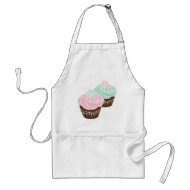 Cute Pastel Frosted Cupcakes apron