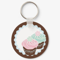Cute Pastel Frosted Cupcakes keychains by MissNNick Cute Pastel Frosted Cupcakes keychains