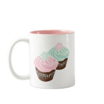 Cute Pastel Frosted Cupcakes mugs