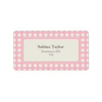 CUTE PASTEL POLKADOTS labels