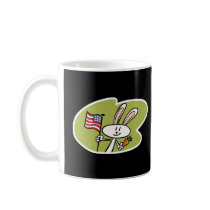cute patriotic bunny rabbit mugs