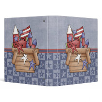 Cute Patriotic Country 4th of July Recipe Binder