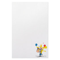 cute patriotic democratic donkey silly cartoon customized stationery
