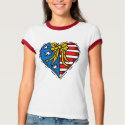 Cute Patriotic Heart Design t-shirts by iheartshop Cute Patriotic Heart Design t-shirts
