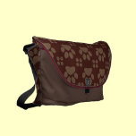 Cute Paw Print messenger bags