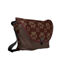 Cute Paw Print Commuter Bag