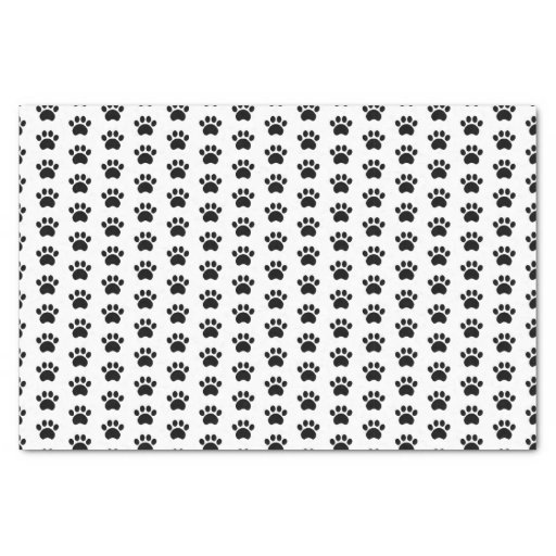 Cute Paw Print Pattern Tissue Paper | Zazzle