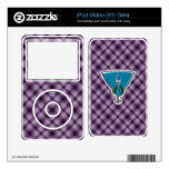 Cute Peacock; Purple iPod Video 5G Decal