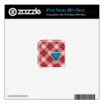 Cute Peacock; Red Plaid iPod Nano Skins