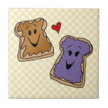 Cute Peanut Butter and Jelly Best Friends tiles
