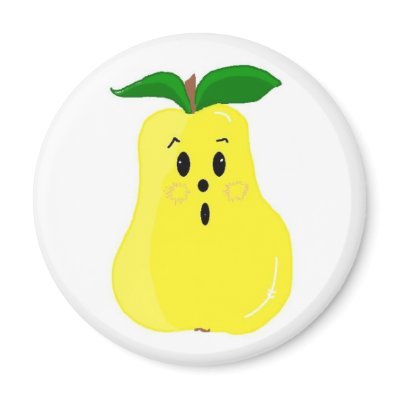 Cute Pear Fridge Magnets by seashell2