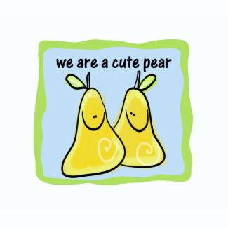 Cute Pear - Twins / Sibling T-Shirt shirt