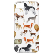 Cute Pedigree Pet Dog Wallpaper Design iPhone 5 Cover