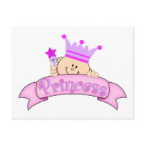 Cute Peeking Baby Princess Post Card