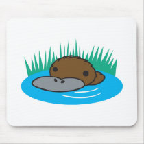 cute peeking platypus mousepads by doonidesignsanimals cute peeking platypus mousepads