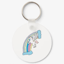 cute pegasus and rainbow design keychains by doonidesigns cute pegasus and rainbow design keychains