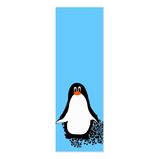 Cute Penguin Business Cards (front side)