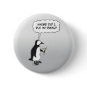 Cute penguin button: No pants by chuckink Cute penguin button: No pants