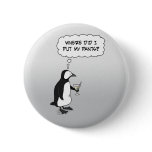 Cute penguin button: No pants