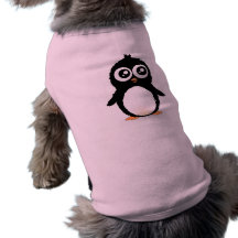 Cute penguin cartoon doggie tee