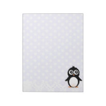 Cute penguin cartoon note pad