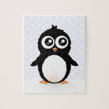 Cute penguin cartoon puzzles