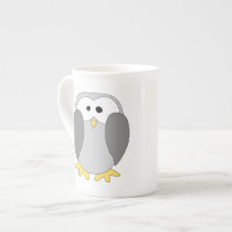 Cute Penguin Cartoon. Bone China Mug