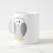 Cute Penguin Cartoon. Extra Large Mug